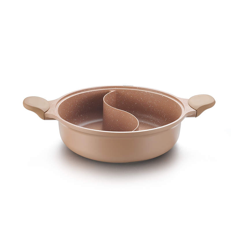Aluminum Die Casting Chocolate Stone Cookware Collection 