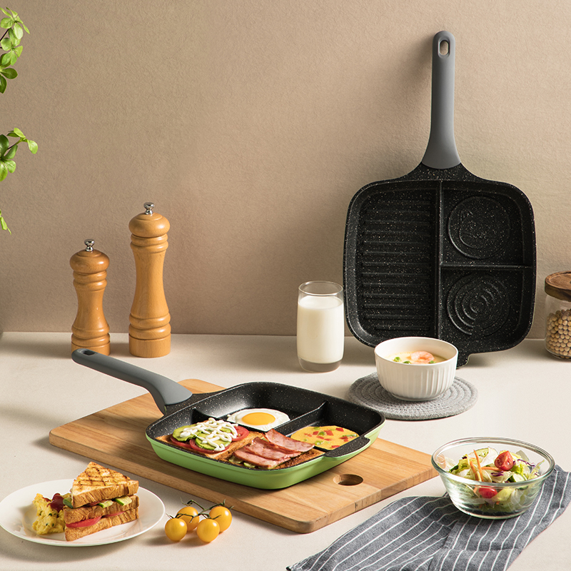 Aluminum Die Casting Breakfast Multifunction Pan