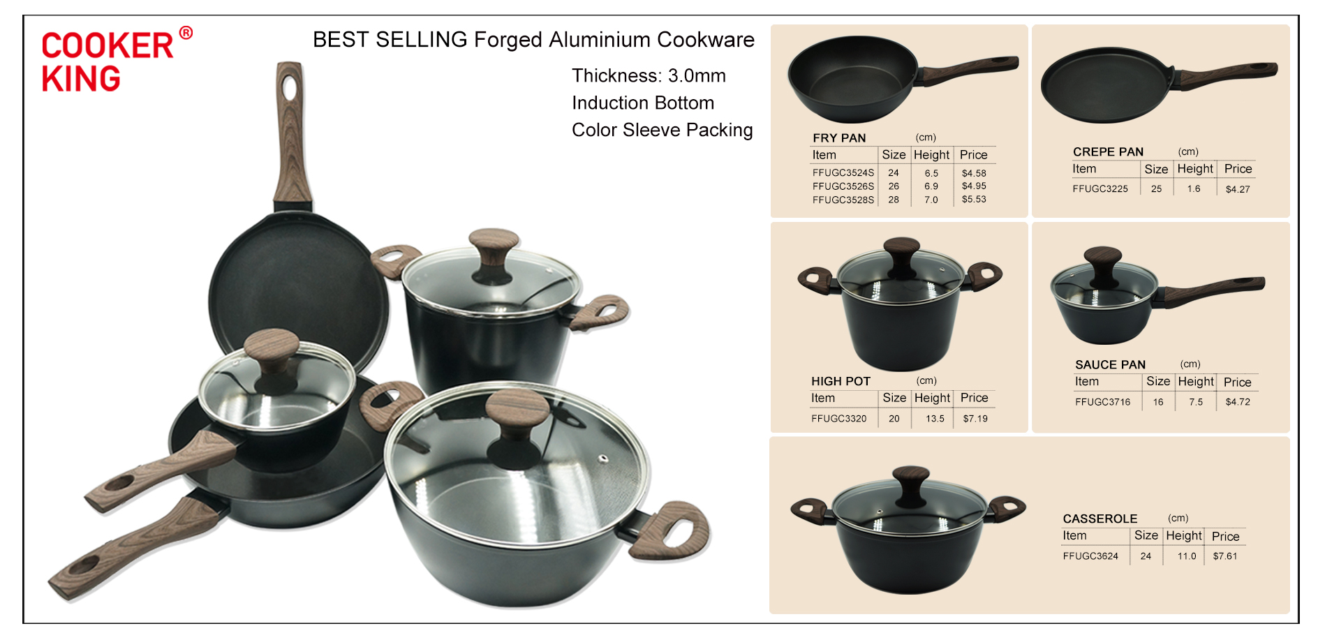 G3 cookware series 3 Buy Product on ZHEJIANG COOKER KING COOKER CO., LTD