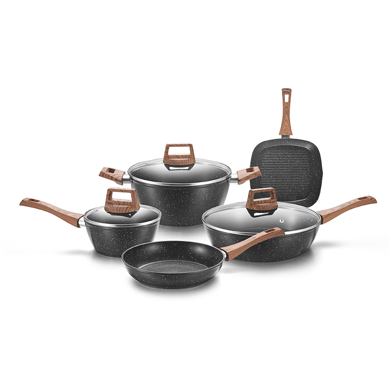 Aluminum Forged Eco Marbel Cookware Collection