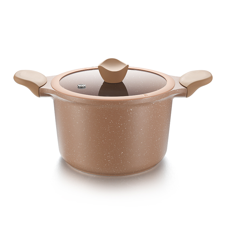 Aluminum Die Casting Chocolate Stone Cookware Collection 